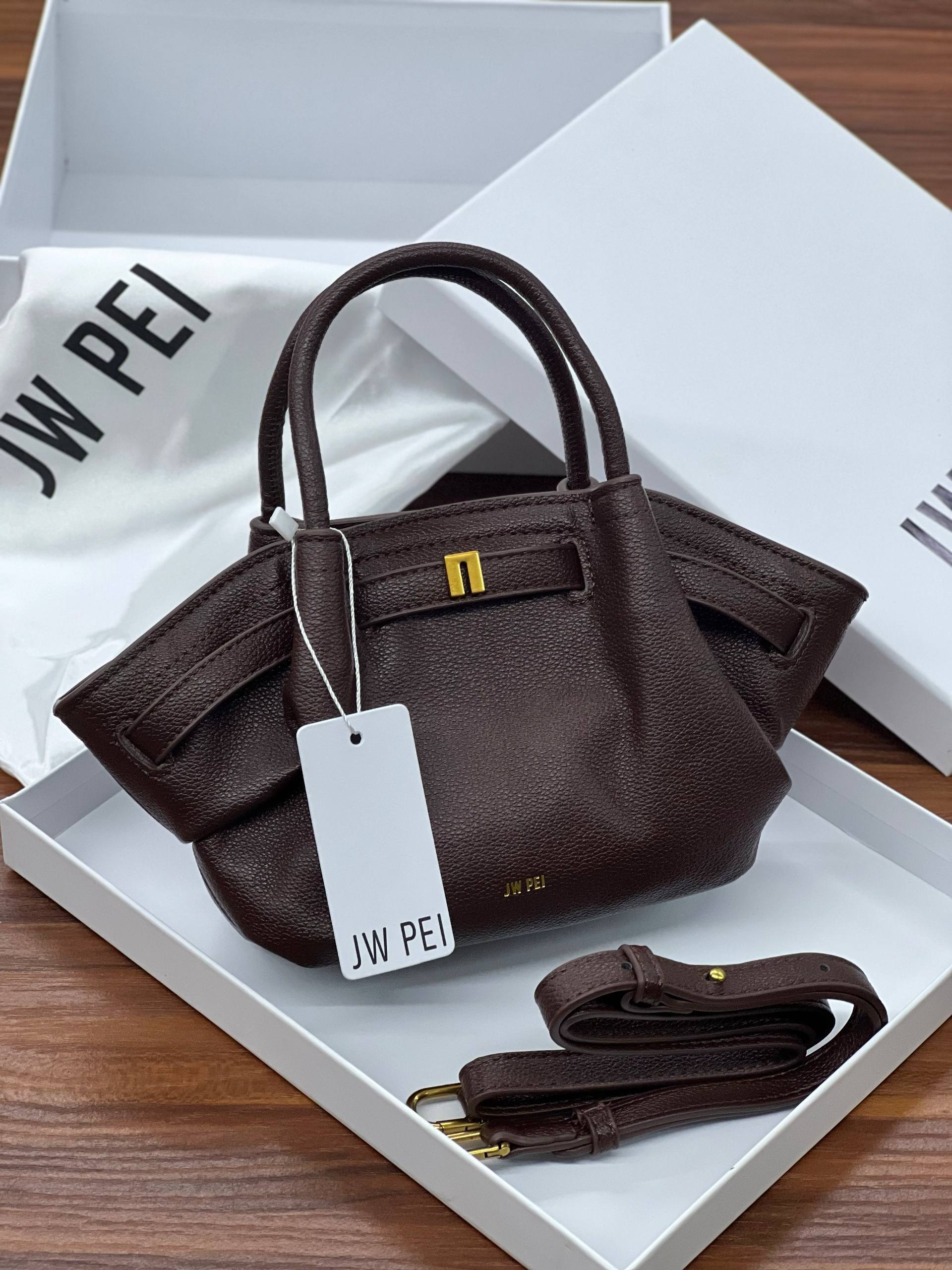 کیف jwpei قهوه ای سوخته